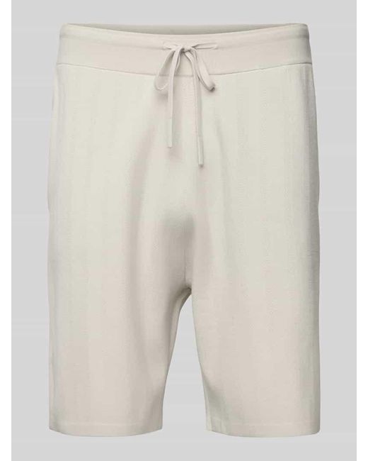 Calvin Klein Regular Fit Shorts mit Strukturmuster in Natural für Herren