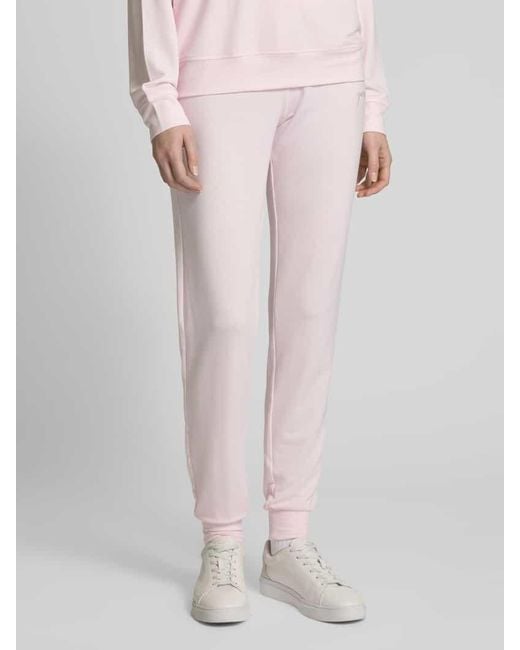 Guess Pink Sweatpants Mit Label-Stitching Modell 'Lucia'