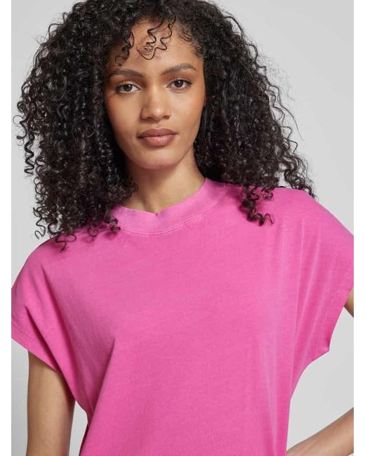 Jake*s Pink T-Shirt-Kleid mit Kappärmeln