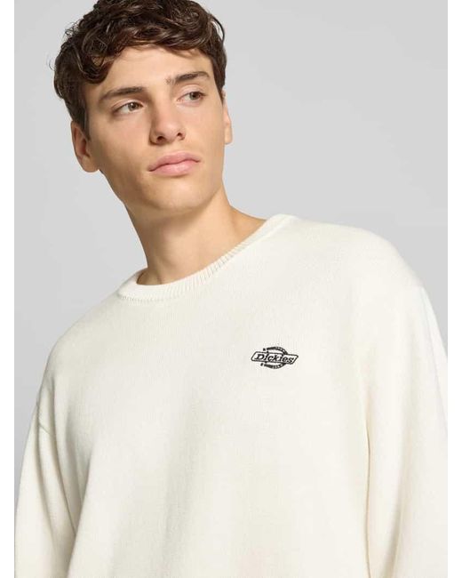 Dickies Strickpullover mit Rundhalsausschnitt Modell 'SUMMERDALE' in Natural für Herren
