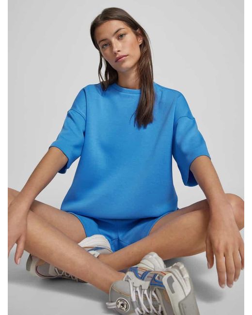 MSCH Copenhagen Blue Sweatshirt mit 1/2-Arm Modell 'Bessia'