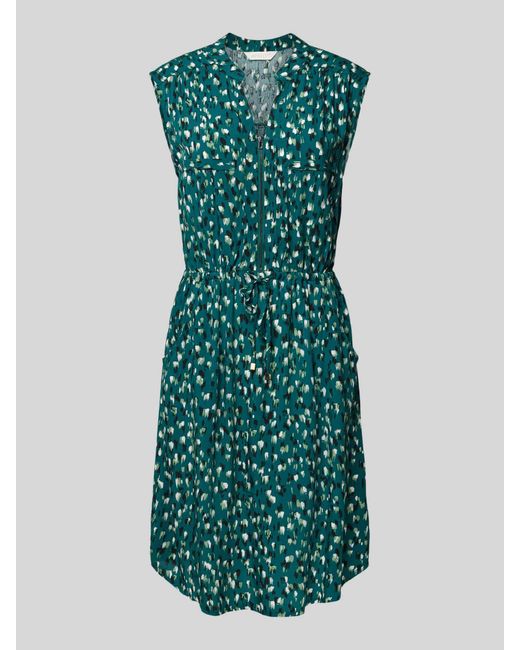Apricot Knielange Jurk Van Viscose Metritssluiting in het Green