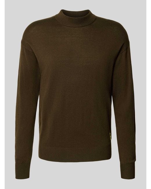 Scotch & Soda Gebreide Pullover Met Ribboorden in het Green voor heren