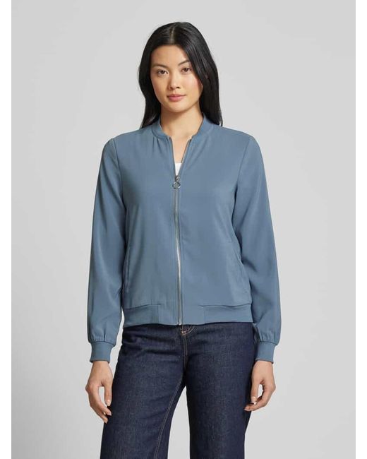 Vero Moda Blue Regular Fit Blouson Mit Stehkragen Modell 'Coco'