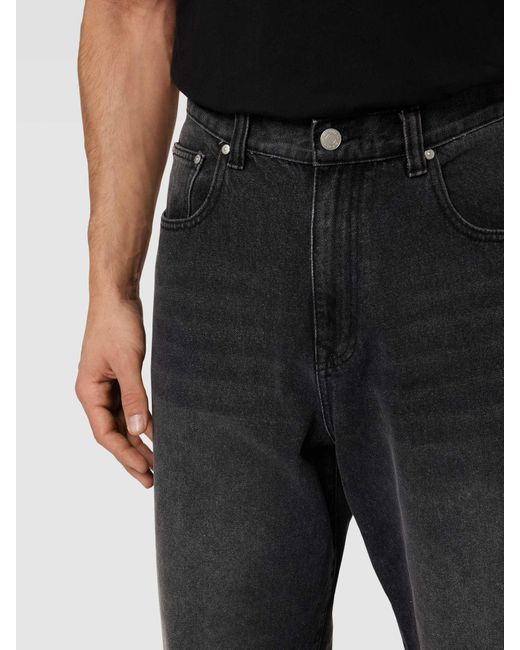 Review Wide Leg Jeans im 5-Pocket-Design in Black für Herren