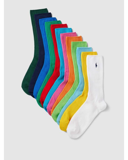 Polo Ralph Lauren Socken mit Logo-Stitching im 12er-Pack in Blue für Herren