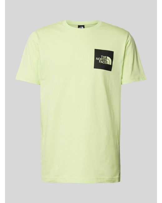The North Face T-shirt Met Labelprint in het Yellow voor heren