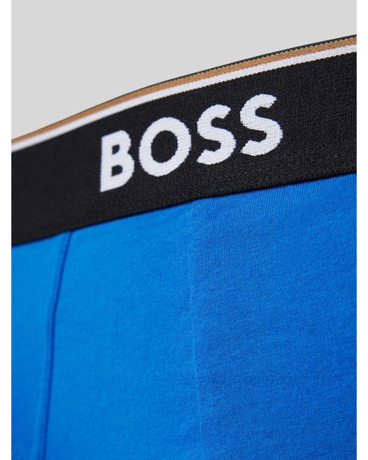 Boss Slip Met Elastische Band Met Logo in het Blue voor heren