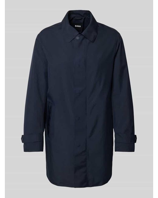 Boss Regular Fit Regenmantel mit GORE-TEX® in Blue für Herren