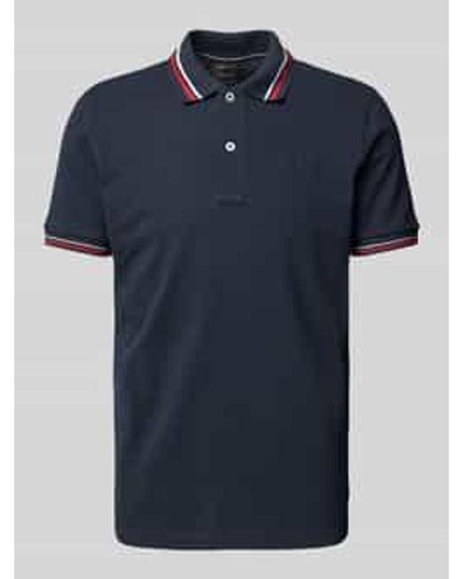 Geox Poloshirt Met Labelstitching in het Blue voor heren