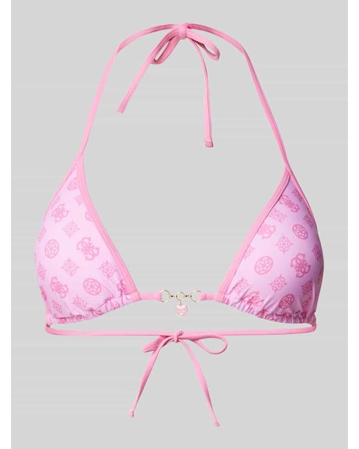 Guess Pink Bikini-Oberteil in Triangel-Form