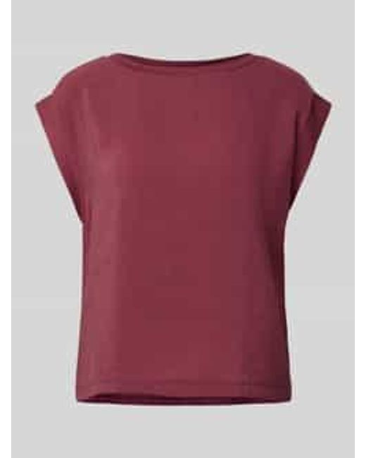 Opus T-Shirt Met Kapmouwen, Model 'Silkisi' in het Red