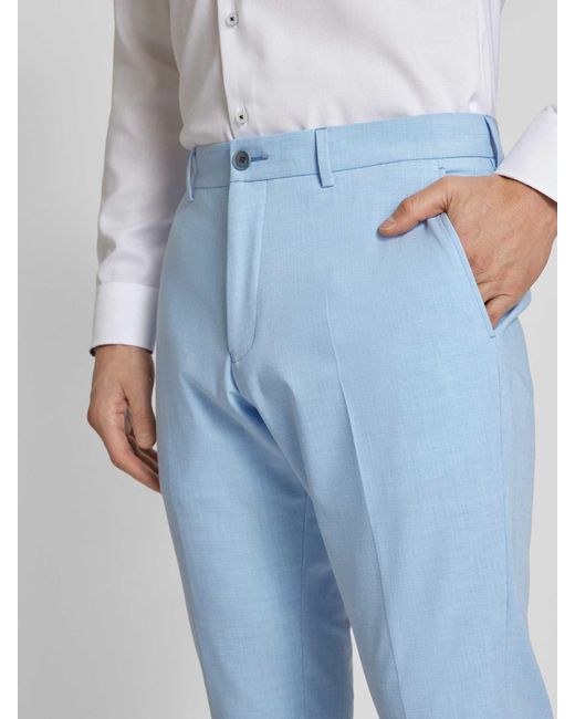 S.oliver Regular Fit Pantalon Met Persplooien in het Blue voor heren