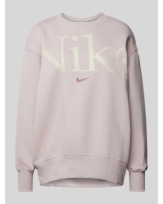 Nike Oversized Sweatshirt Met Logostitching in het Pink voor heren