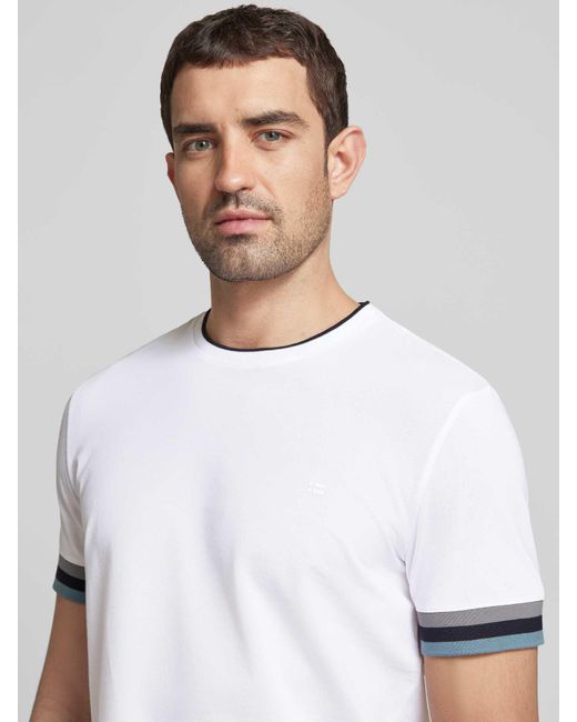 Christian Berg Men T-shirt Met Ronde Hals in het White voor heren