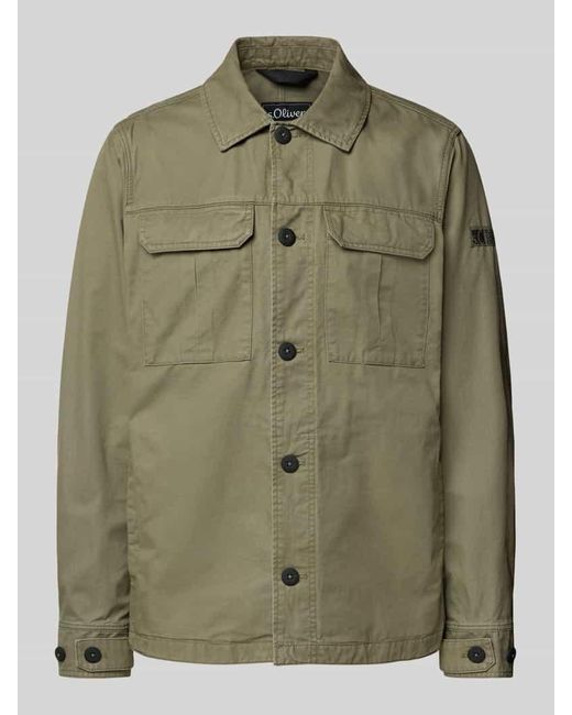 S.oliver Regular Fit Jacke im Utility-Look in Green für Herren