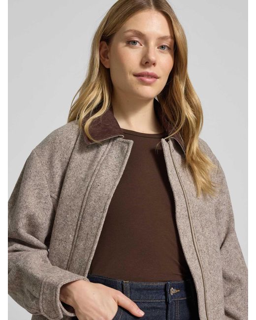 Weekend by Maxmara Regular Fit Shirt Met Lange Mouwen Van Viscosemix, Model 'Multi' in het Brown
