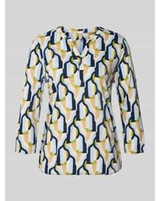 Soya Concept T-Shirt Met 3/4-Mouw Model 'Felicity' in het Multicolor