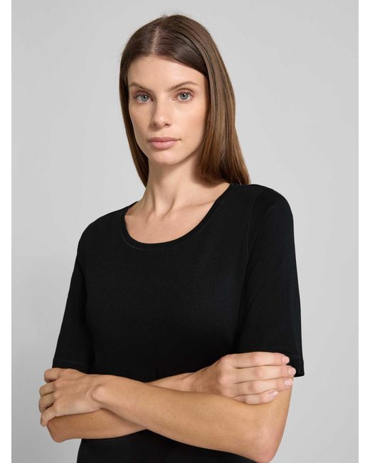 Tom Tailor Regular Fit T-Shirt Van Katoenmix in het Black