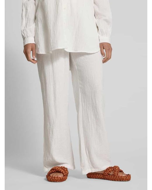 ONLY White Regular Fit Hose mit weitem Bein Modell 'THYRA'