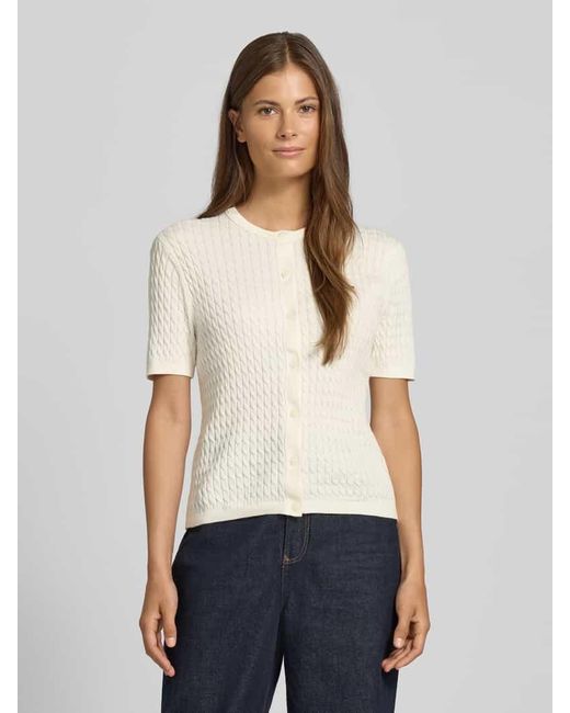 Tommy Hilfiger Natural Regular Fit Strickjacke aus reiner Baumwolle