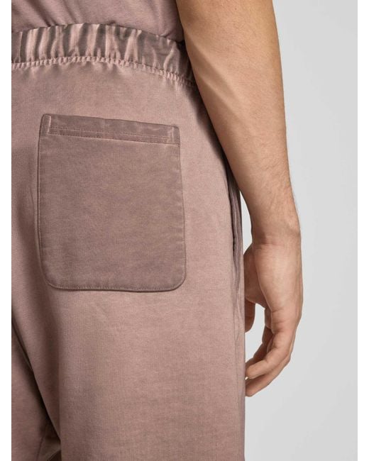 Another Cotton Lab Relaxed Fit Korte Broek Met Labelprint in het Multicolor voor heren