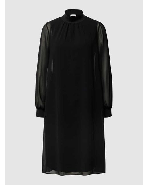 Cinque Black Knielanges Kleid mit Label-Applikation Modell 'Cifreyana'