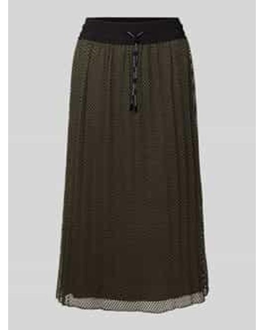 Marc Cain Midirok Met Elastische Band En Tunnelkoord in het Green