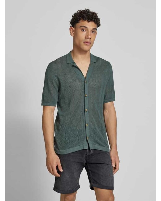 Only & Sons Freizeithemd mit Knopfleiste Modell 'DIEGO' in Green für Herren