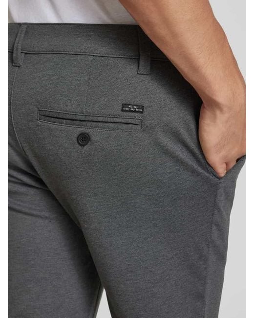 Blend Slim Fit Hose mit elastischem Bund Modell 'Langford' in Gray für Herren