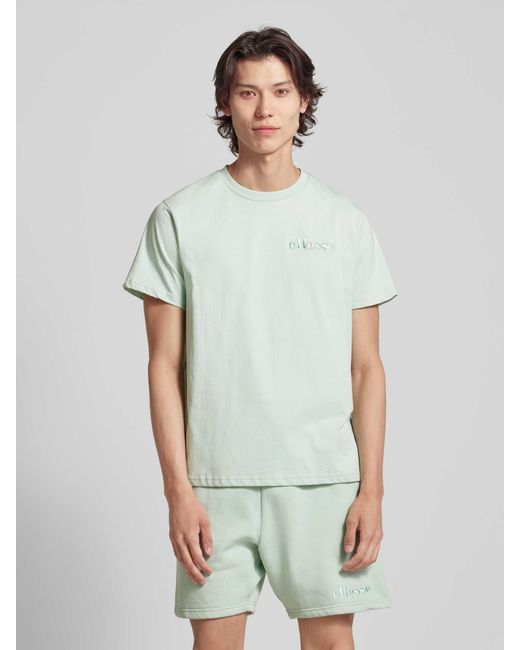 Ellesse T-Shirt mit Label-Stitching Modell 'MARGOLIA' in Green für Herren