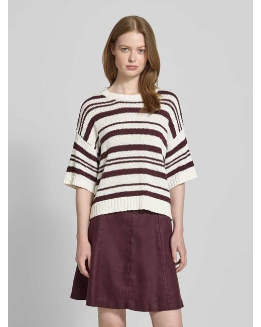 MSCH Copenhagen Gray Strickpullover mit 1/2-Arm Modell 'Hannalie'