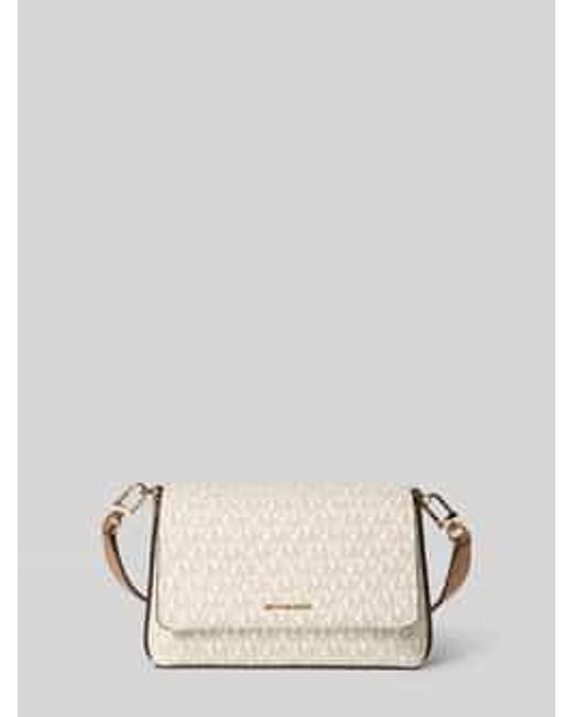 MICHAEL Michael Kors Schoudertas Met All-Over Logoprint, Model 'Nessa' in het Natural