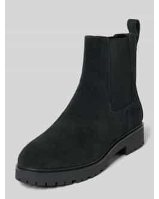 Ralph Lauren Laarsjes Van Leer Met Elastische Inzetten, Model 'Allyson' in het Black