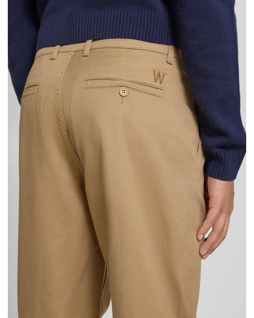 WOOD WOOD Broek Met Achterzakken, Model 'Silas' in het Natural voor heren