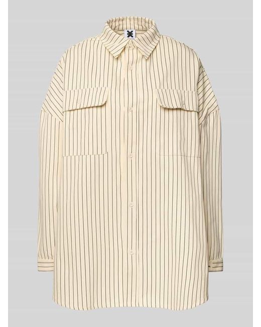 Karo Kauer Natural Oversized Hemdbluse mit Knopfleiste