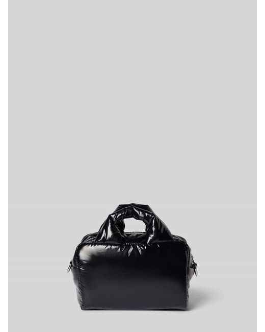 Wouf Black Bowling Bag mit Logo-Patch Modell 'Nuit'