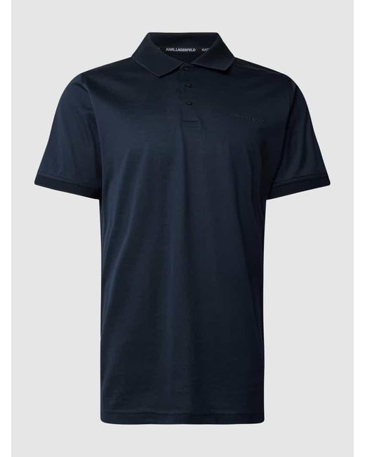 Karl Lagerfeld Poloshirt mit Label-Detail in Blue für Herren