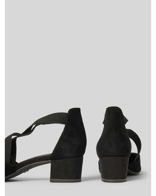 Tamaris Pumps Met Elastische Inzetten in het Black