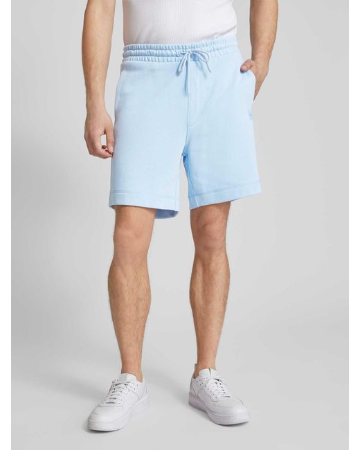 Boss Shorts mit Label-Patch Modell 'Sewalk' in Blue für Herren