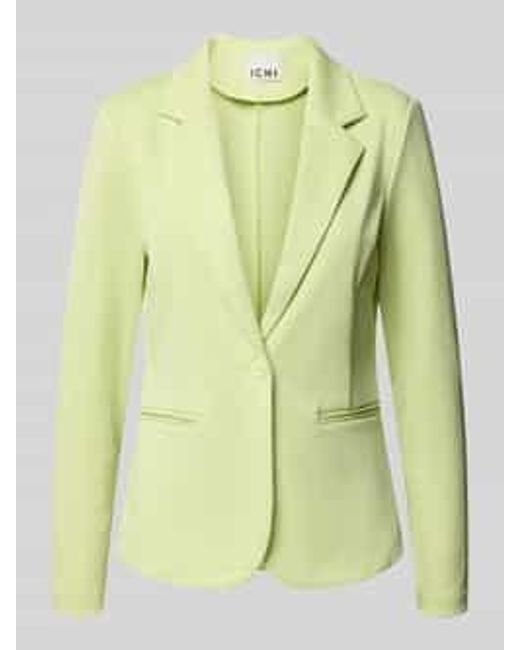 Ichi Regular Fit Blazer Met Viscose Model 'Kate' in het Green