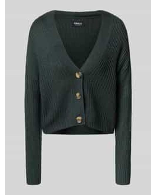 ONLY Regular Fit Gebreid Jack Met Extra Brede Schouders, Model 'Carol' in het Black