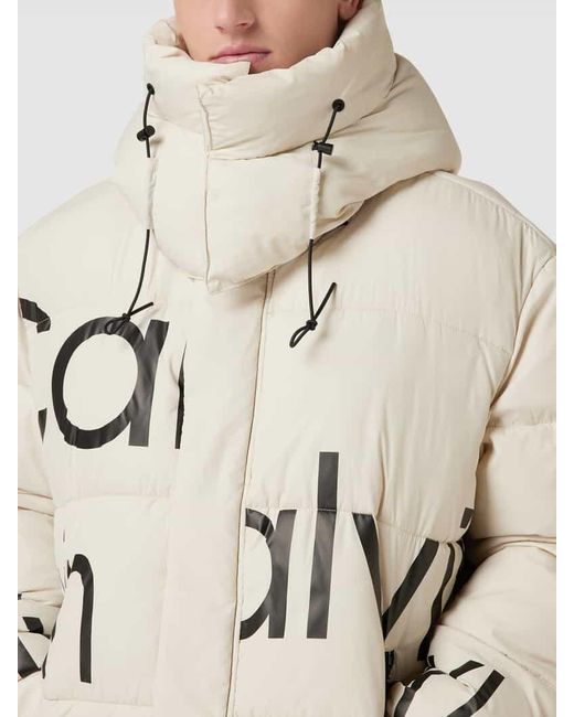Calvin Klein Jacke mit Label-Print Modell 'DISRUPTED' in Natural für Herren