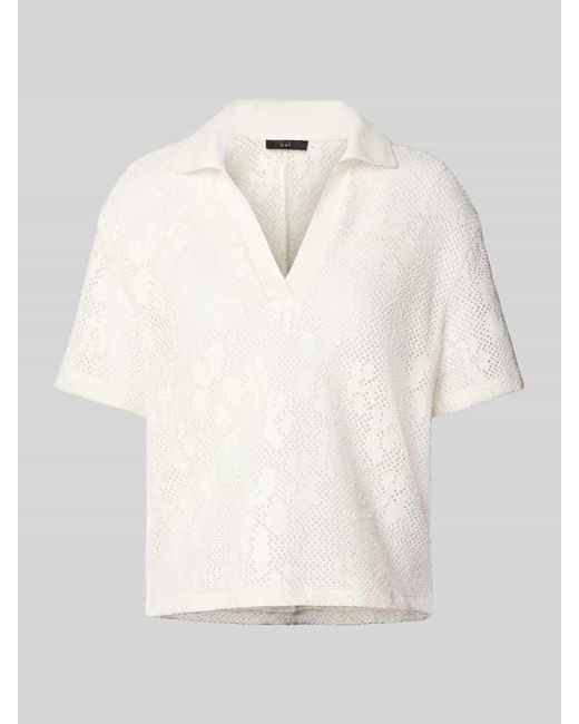 Ouí Natural Blusenshirt in Strick-Optik