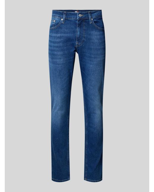 Tommy Hilfiger Slim Fit Jeans Van Katoenmix, Model 'Austin' in het Blue voor heren