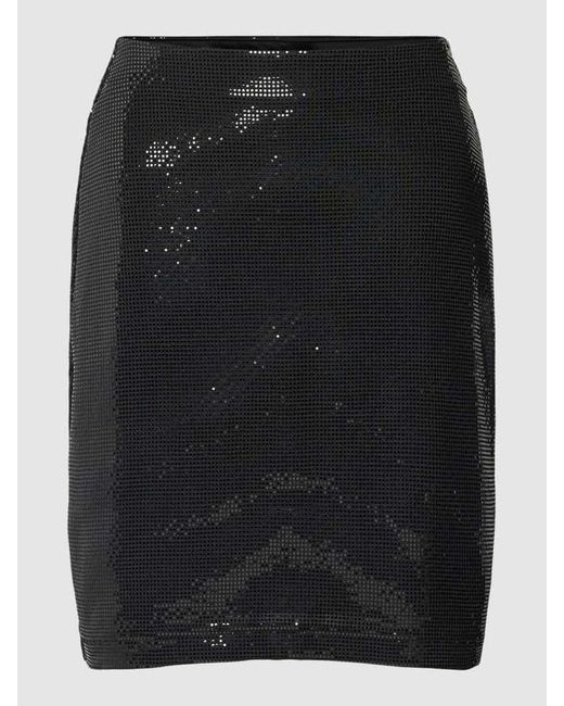 QS Black Minirock mit Paillettenbesatz Modell 'Short Disco'