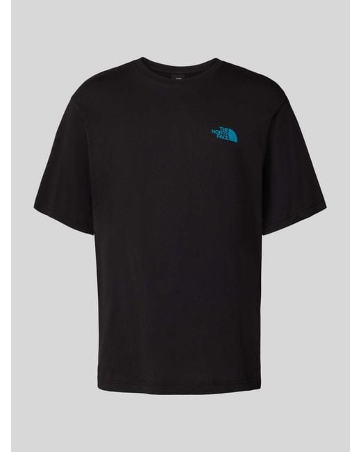 The North Face T-Shirt Met Labeldetail in het Black voor heren