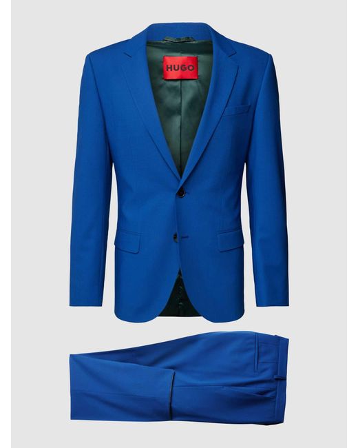 HUGO Anzug mit Schurwoll-Anteil Modell 'Henry/Getlin' in Blue für Herren