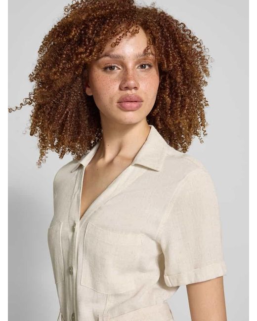 ONLY Natural Tailliertes Freizeitkleid aus Viskose-Leinen-Mix Modell 'SIESTA'