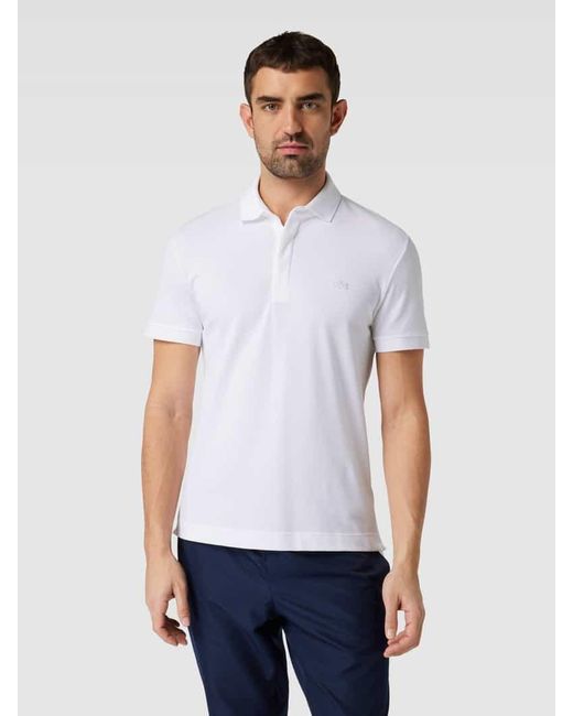 Lacoste Regular Fit Business-Hemd mit Strukturmuster Modell 'HANK' in White für Herren